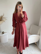 Robe rose foncée - Alma