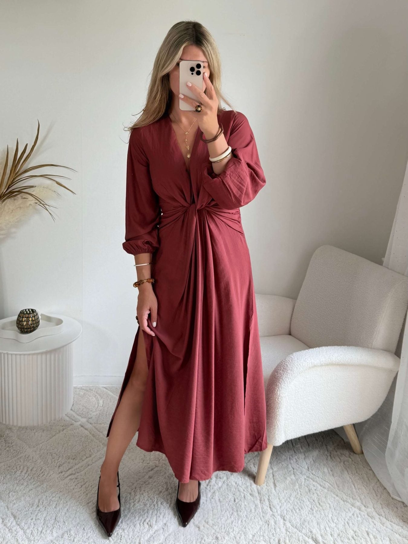 Robe rose foncée - Alma