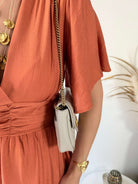 Robe longue terracotta - Tania