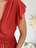 Robe terracotta/rouille - Zoé