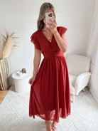 Robe terracotta/rouille - Zoé