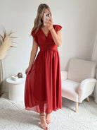 Robe terracotta/rouille - Zoé