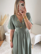 Robe longue verte - Diana