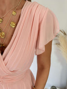 Robe longue rose pâle - Zoé