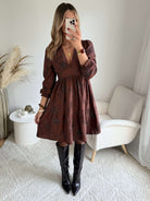 Robe midi brodée - Maja