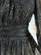 Robe noire dorée - Aya
