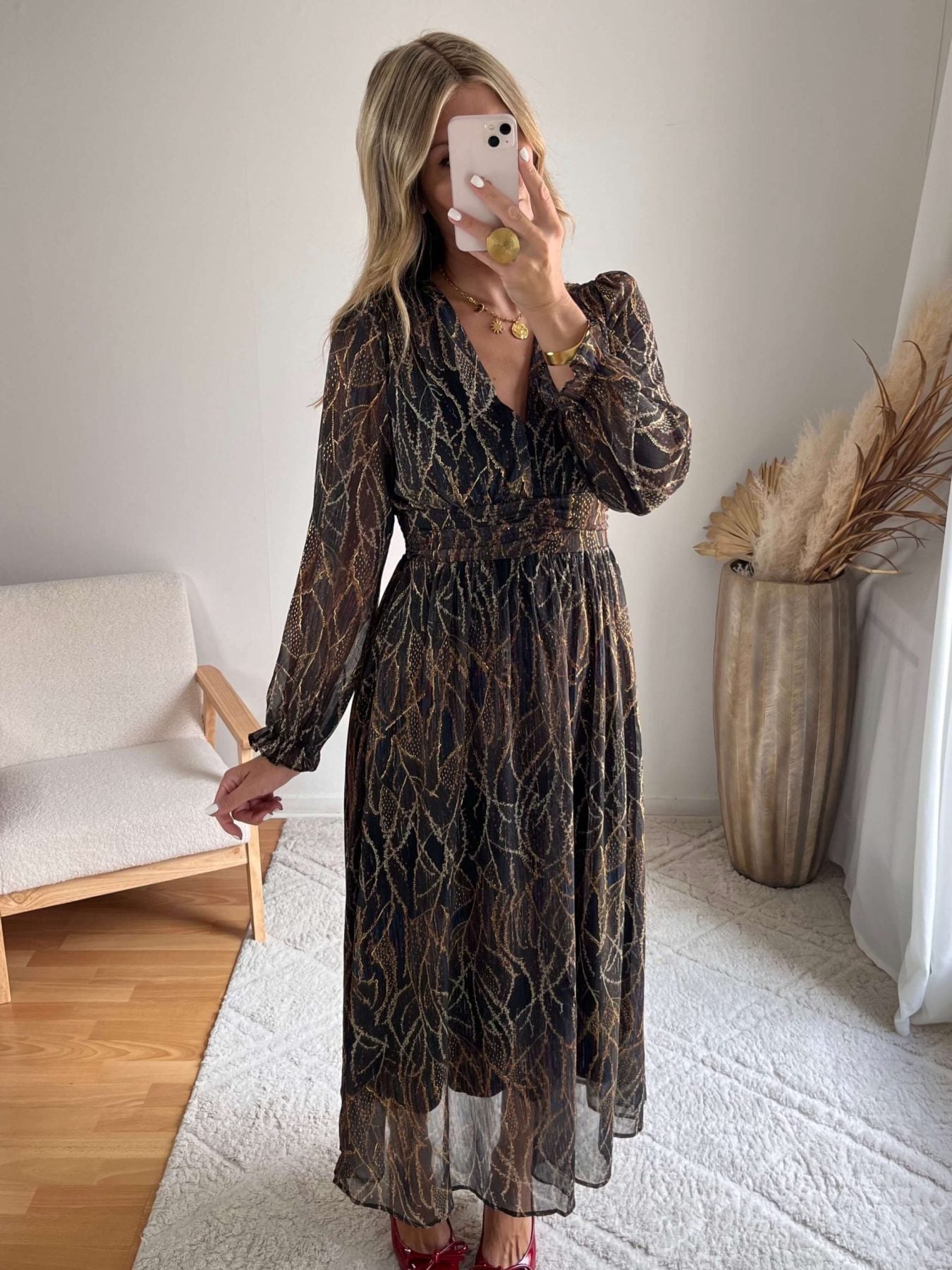 Robe noire dorée - Gloria