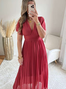 Robe plissée rose - Ana