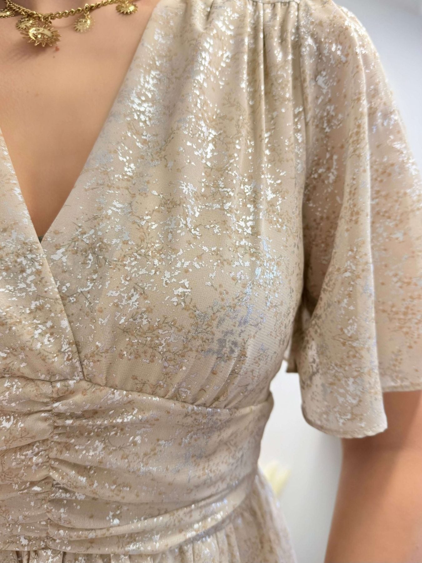 Robe motifs métallisés - Romy