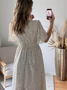 Robe motifs métallisés - Romy