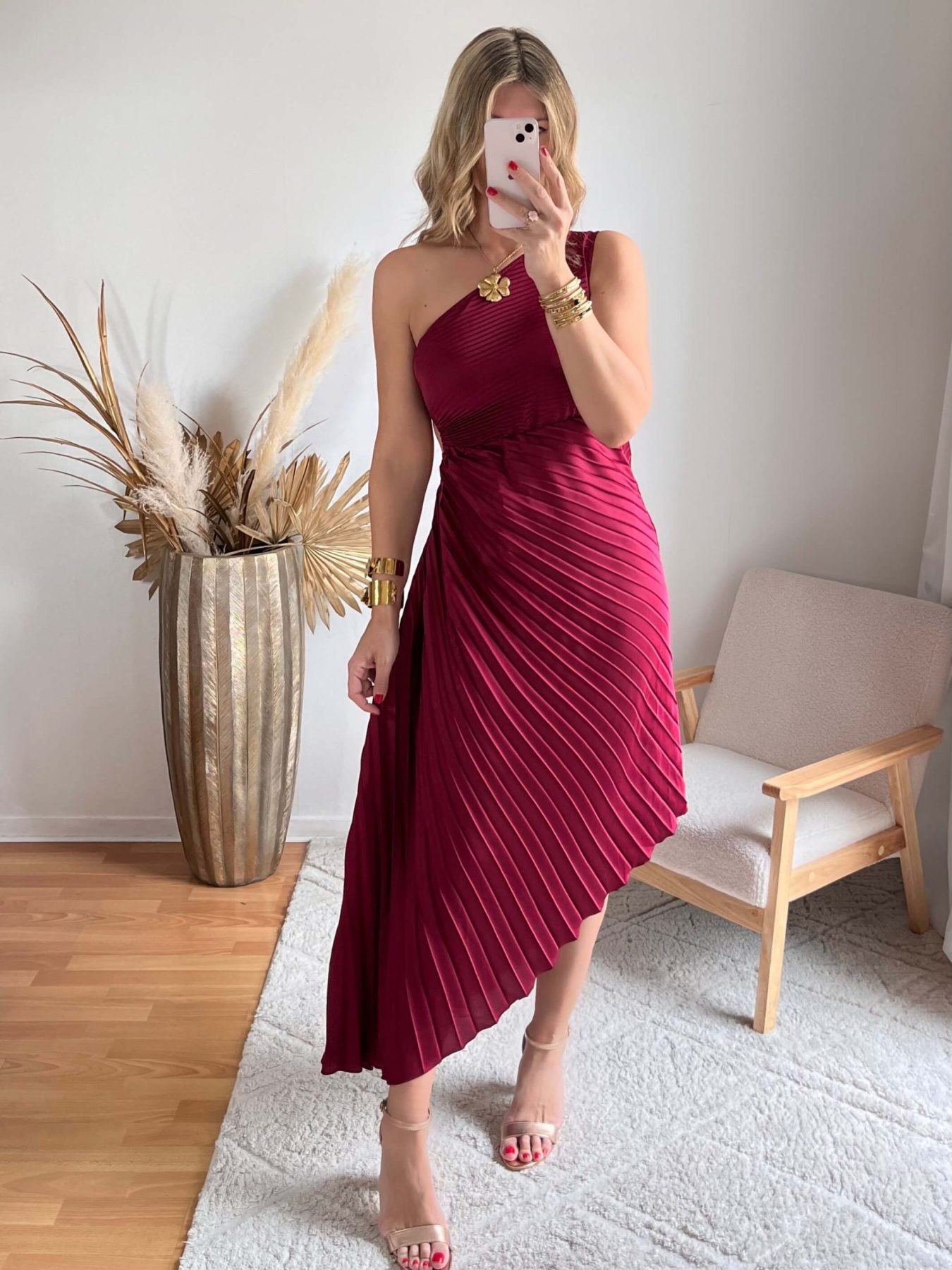 Robe bordeaux - Selena