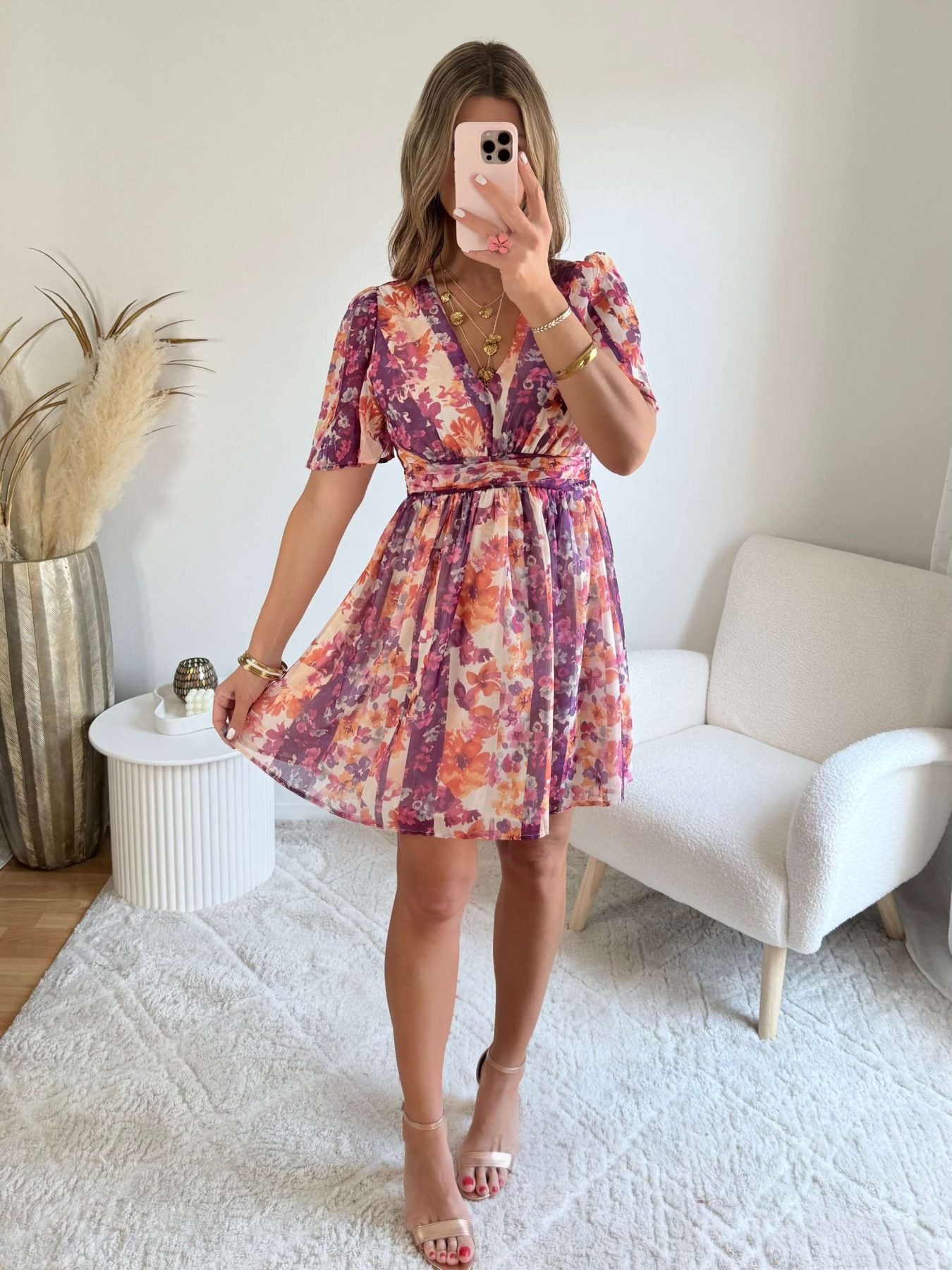 Robe voile imprimée - Lilou