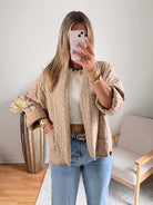 Veste beige dorée - Emy