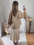 Veste beige dorée - Emy