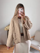 Veste beige dorée - Emy