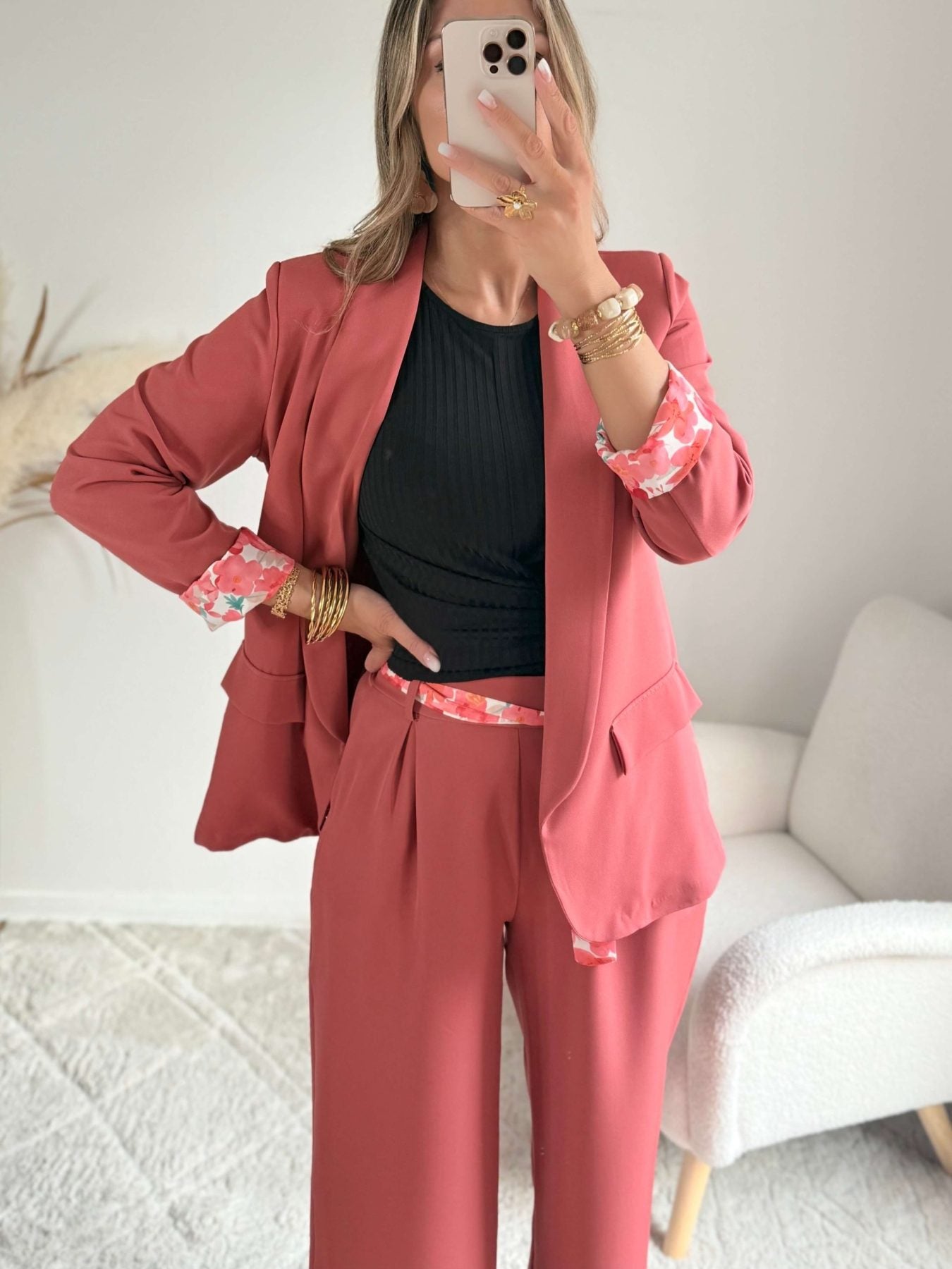 Veste fluide terracotta - Dita