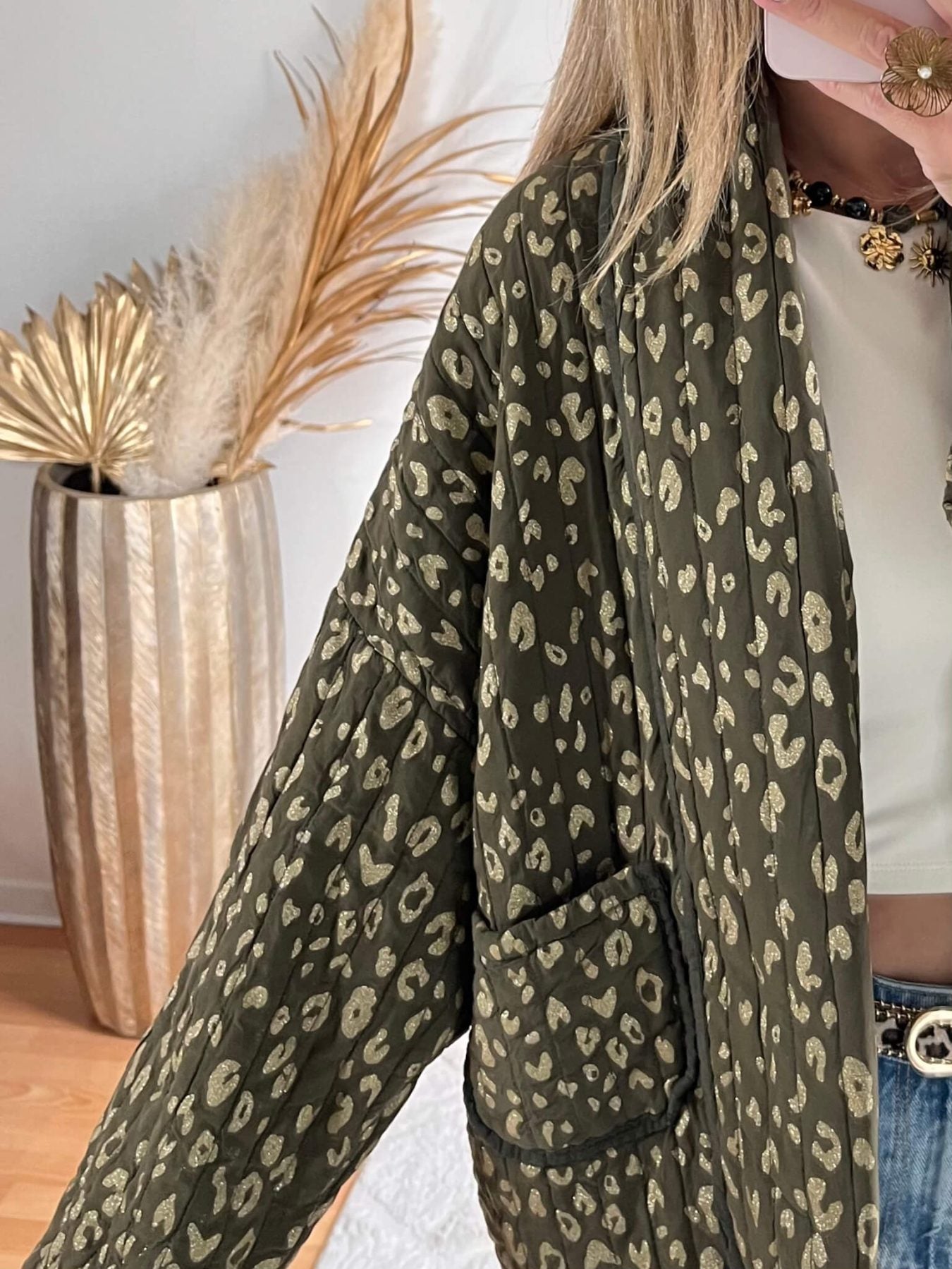 Veste kaki dorée - Emy