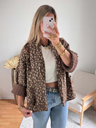 Veste marron dorée - Emy