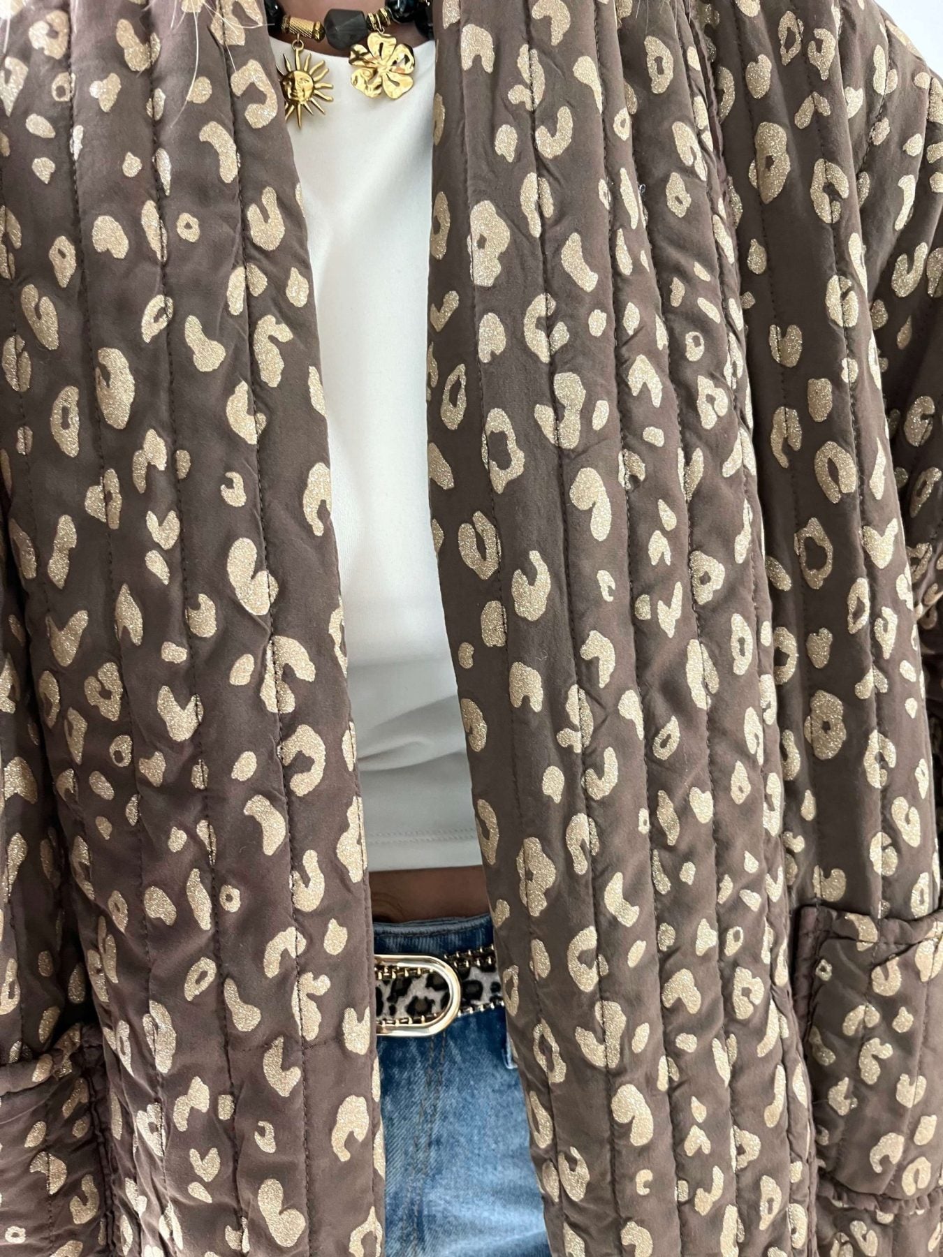 Veste marron dorée - Emy