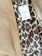 Veste taupe effet daim - Lou