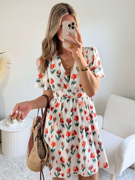 Robe courte fleurie – Ilona