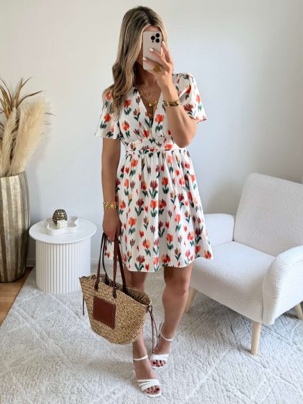 Robe courte fleurie – Ilona