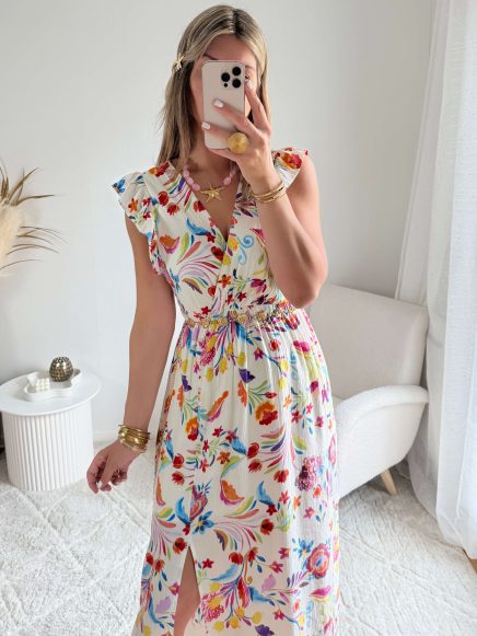 Robe longue fendue – Angy