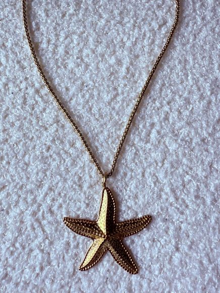 Collier doré – étoile de mer