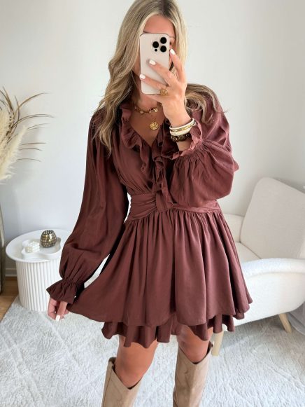 Robe bohème marron – Kessy
