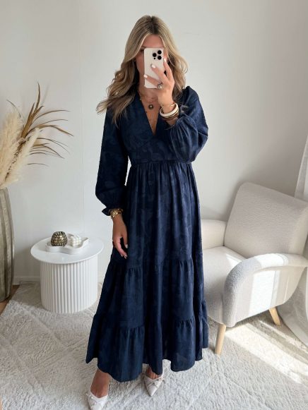 Robe longue bleue nuit – Laly