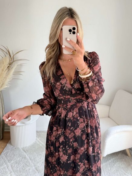 Robe longue à fleurs – Gisèle