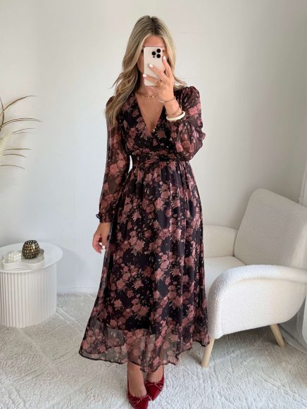 Robe longue à fleurs – Gisèle