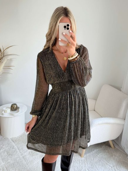 Robe noire dorée – Gala