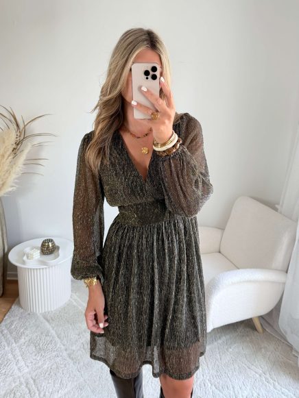 Robe noire dorée – Gala