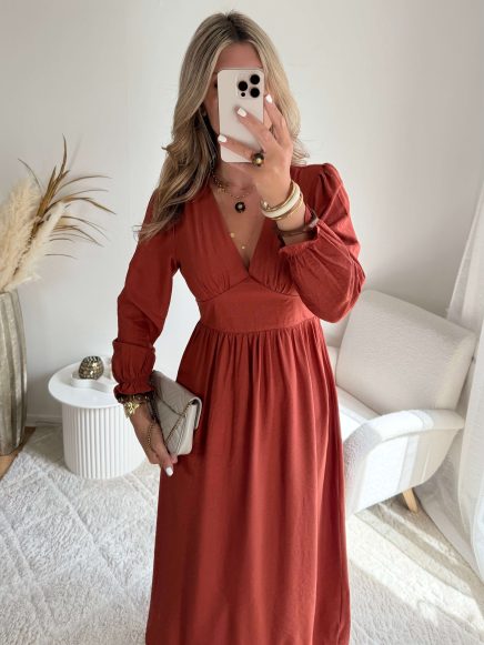 Robe terracotta – Clara