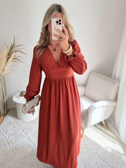 Robe terracotta – Clara