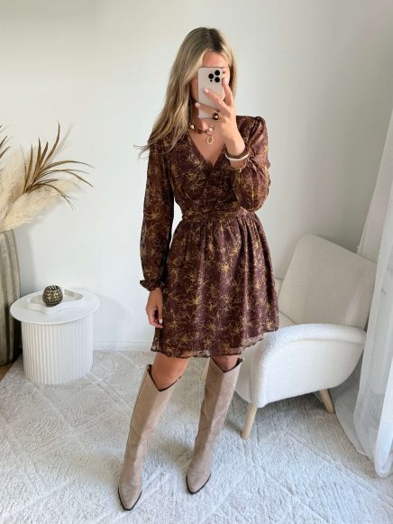 Robe courte à motifs – Ness