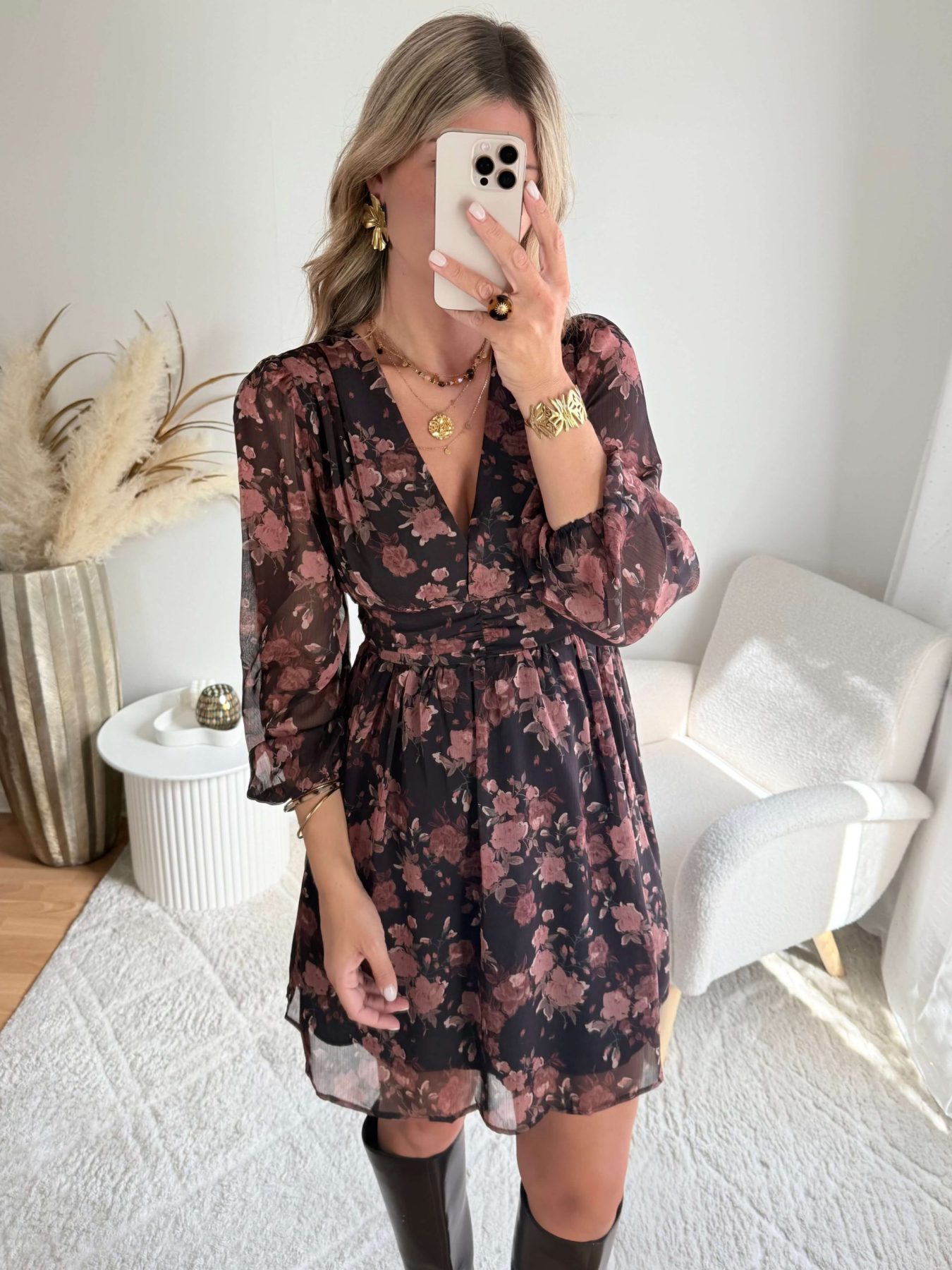 Robe courte fleurie - Gisèle