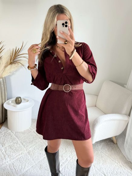 Robe en velours – Cécilia