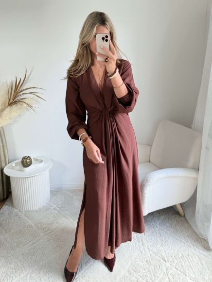 Robe longue fendue – Alma