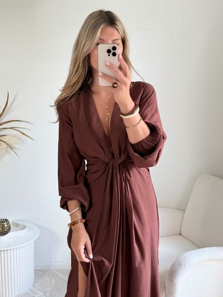 Robe longue fendue – Alma