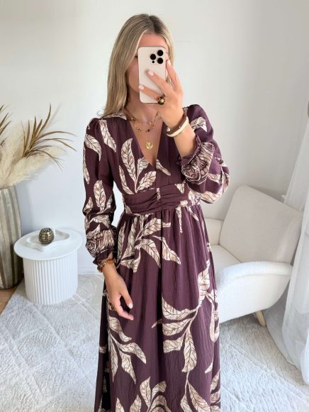 Robe longue prune – Lyra