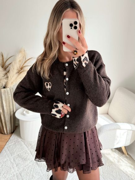 Gilet marron léo – Marvy