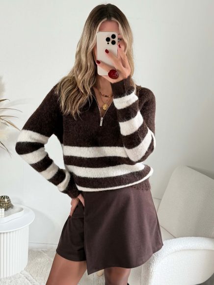 Pull col montant zippé – Don