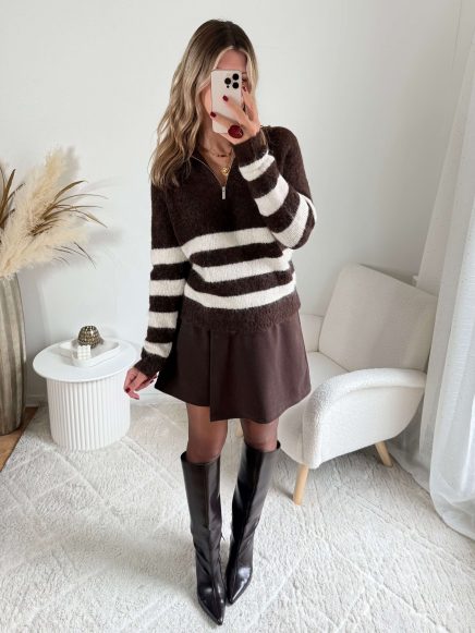 Pull col montant zippé – Don