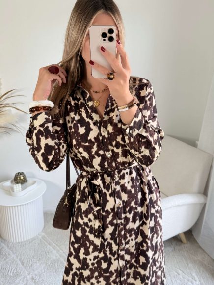 Robe chemise cow – Joha