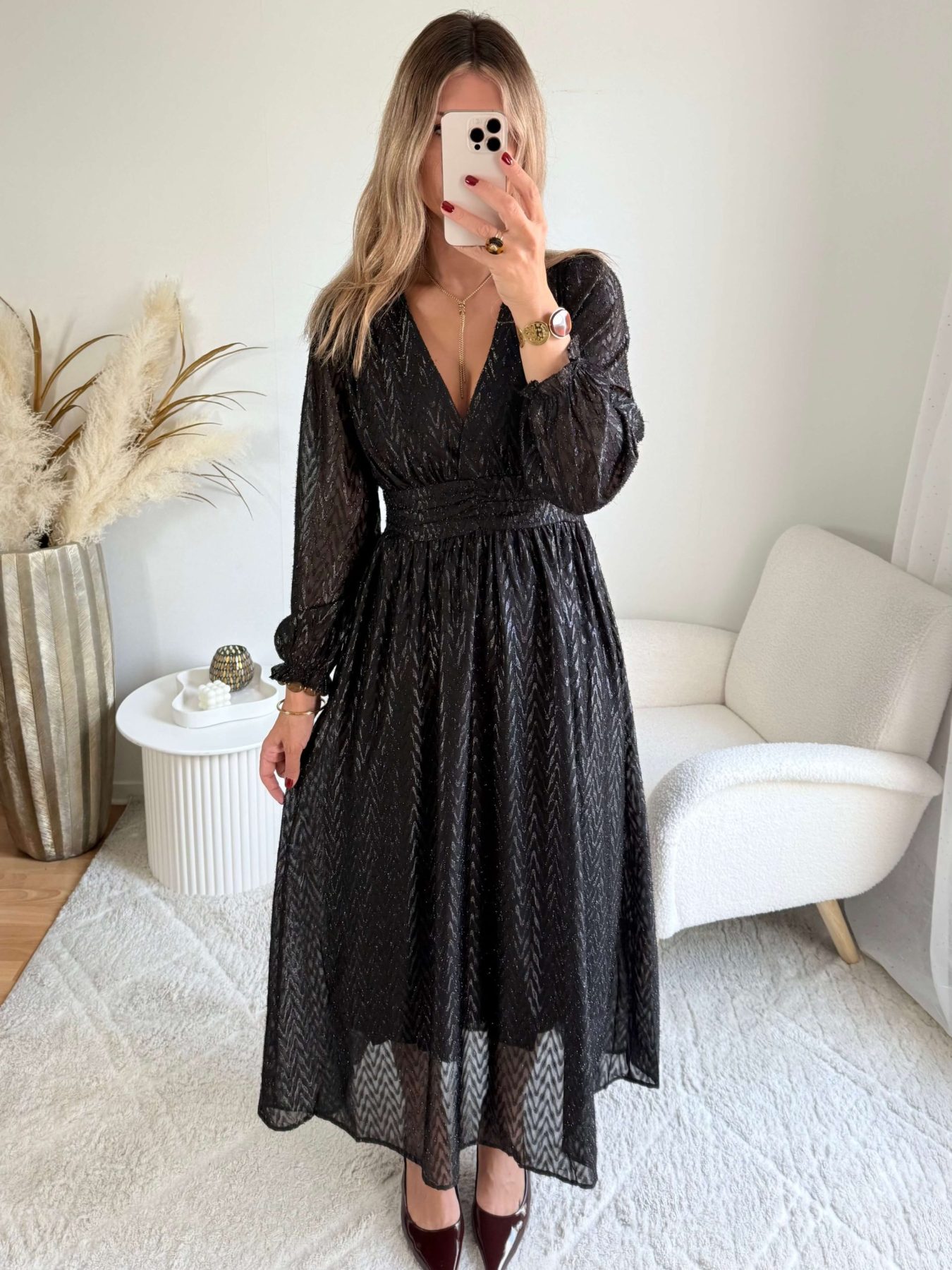 Robe longue irisée - Becca