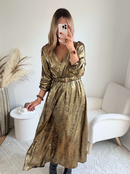Robe longue or – June