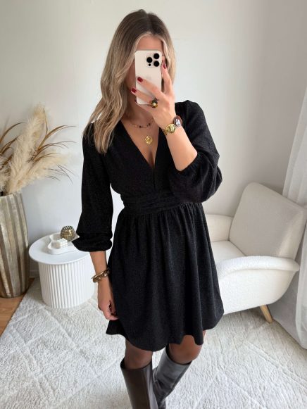 Robe noire irisée – Liva