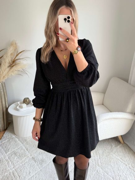 Robe noire irisée – Liva